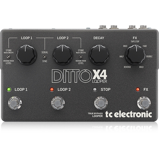 TC Electronic Mic X2 X4 Ditto looper电木吉他循环效果器单块