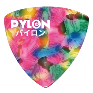 日本PYLON限定版电木吉他拨片标准民谣扫弦大三角弹片个性铁盒装