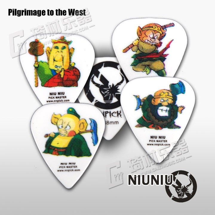 琦材乐器 牛牛拨片 酷炫系列 q版西游记师徒 全套 吉他拨片