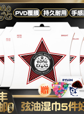 路狗电吉他琴弦 离子镀膜防锈KE-09 KE10电吉他弦全套装练习弦线