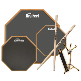 达达里奥evans哑鼓垫套装6 10 12寸专业架子鼓静音练习垫打击板