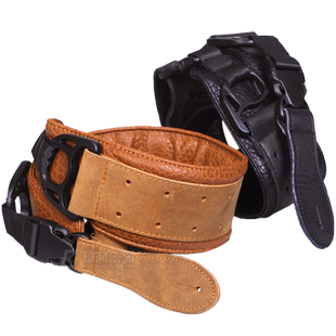 PYLON 飞艇 手工皮质吉他背带 加厚加宽减重民谣木电吉他贝斯肩带