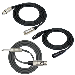 Kirlin科林卡侬公母接头连接线6.5转接线 麦克风话筒卡农10 3 6米