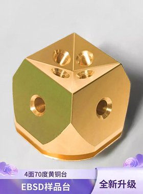 EBSD电镜样品台四面70/20度斜面支架台FIB SEM扫描电镜黄铜