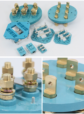 电动机国标接线柱Y3YX3YE2新款Y2型63-400接线板0.55-132KW铜件厚