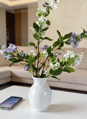 千里香仿真花假花摆设客厅餐桌插花摆件手工花婚庆背景装饰布置