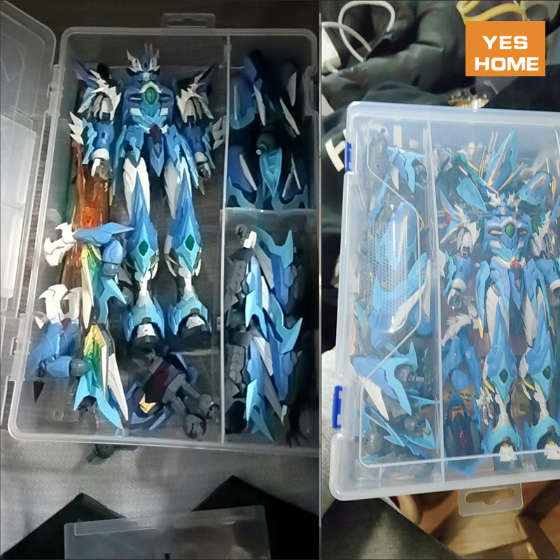 【盒子无玩具】摩动核敖丙 曹仁 白起模型专用零件透明收纳工具盒