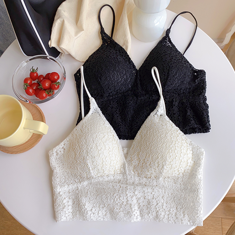 Real price sexy solid color deep V lace short vest