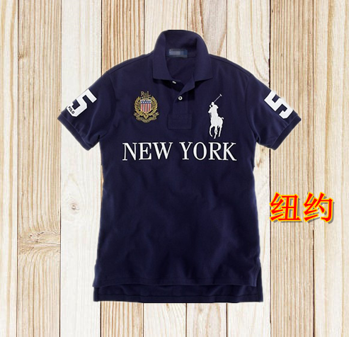 thumbnail for Polo shirt summer urban men's sports large size t-shirt embroidered flower alphabet stand collar top casual short-sleeved t-shirt