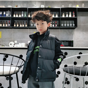 羽绒服半成品儿童衣壳九成品马甲男女孩宝宝背心小学生装翻新定制
