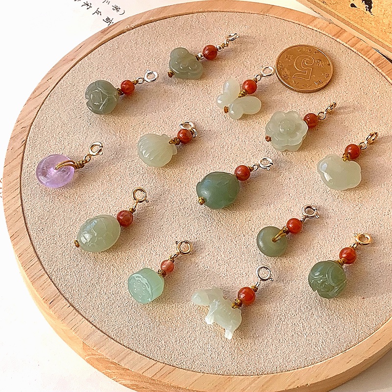 纯天然和田玉吊坠吊饰小提溜配饰