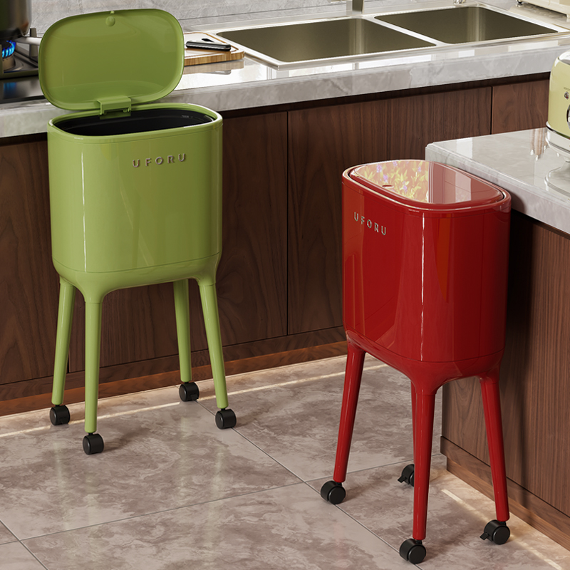 【免弯腰】厨房垃圾桶2025新款