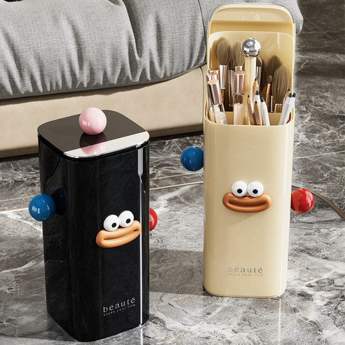 化妆刷收纳筒防尘升降高级感刷桶