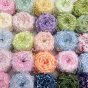 手混线福袋盲盒随机深浅色特色钩织棒针编制DIY毛线材料 10团装