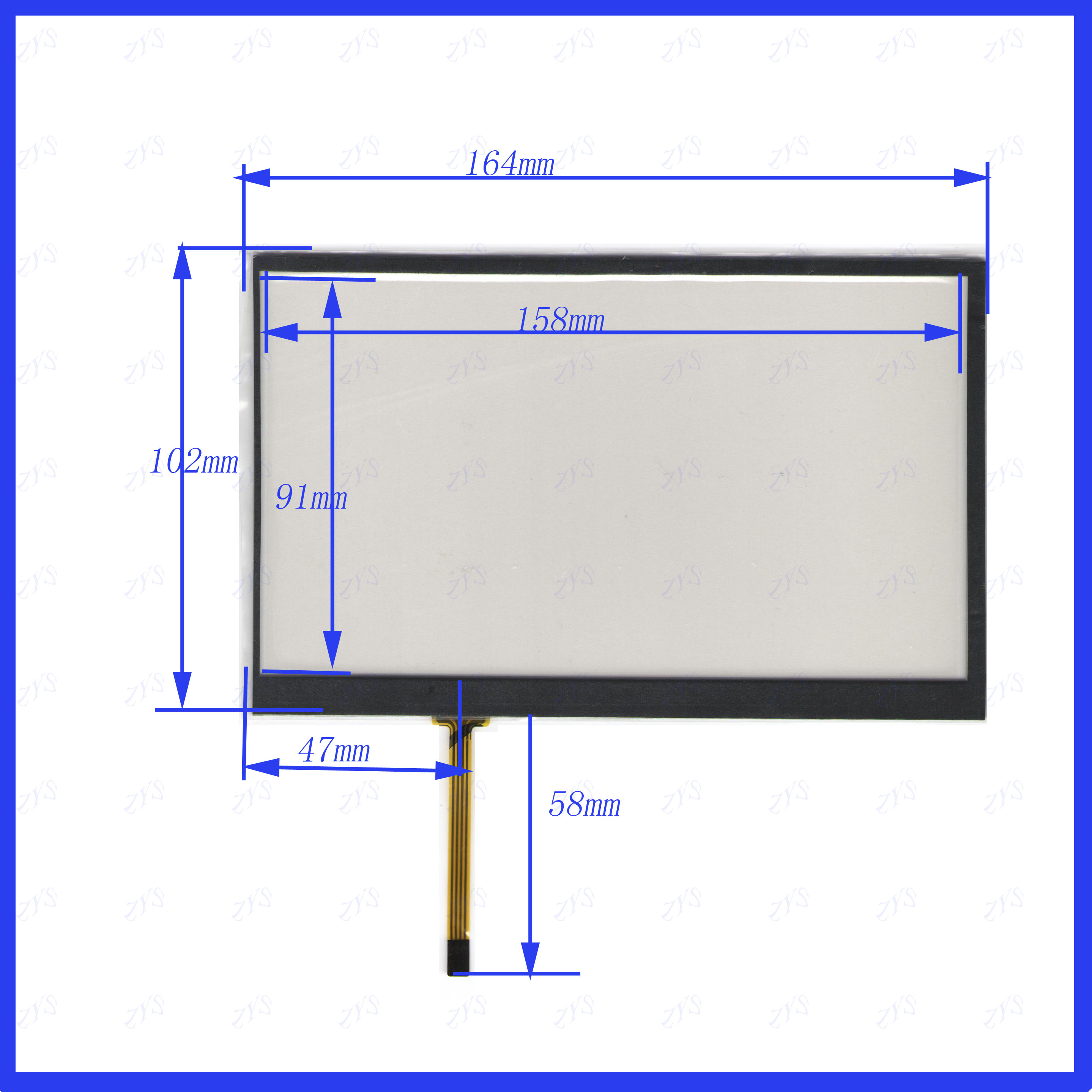 164*102mm 车载数码工控通用导航触摸手写外屏幕玻璃7191属于什么档次？