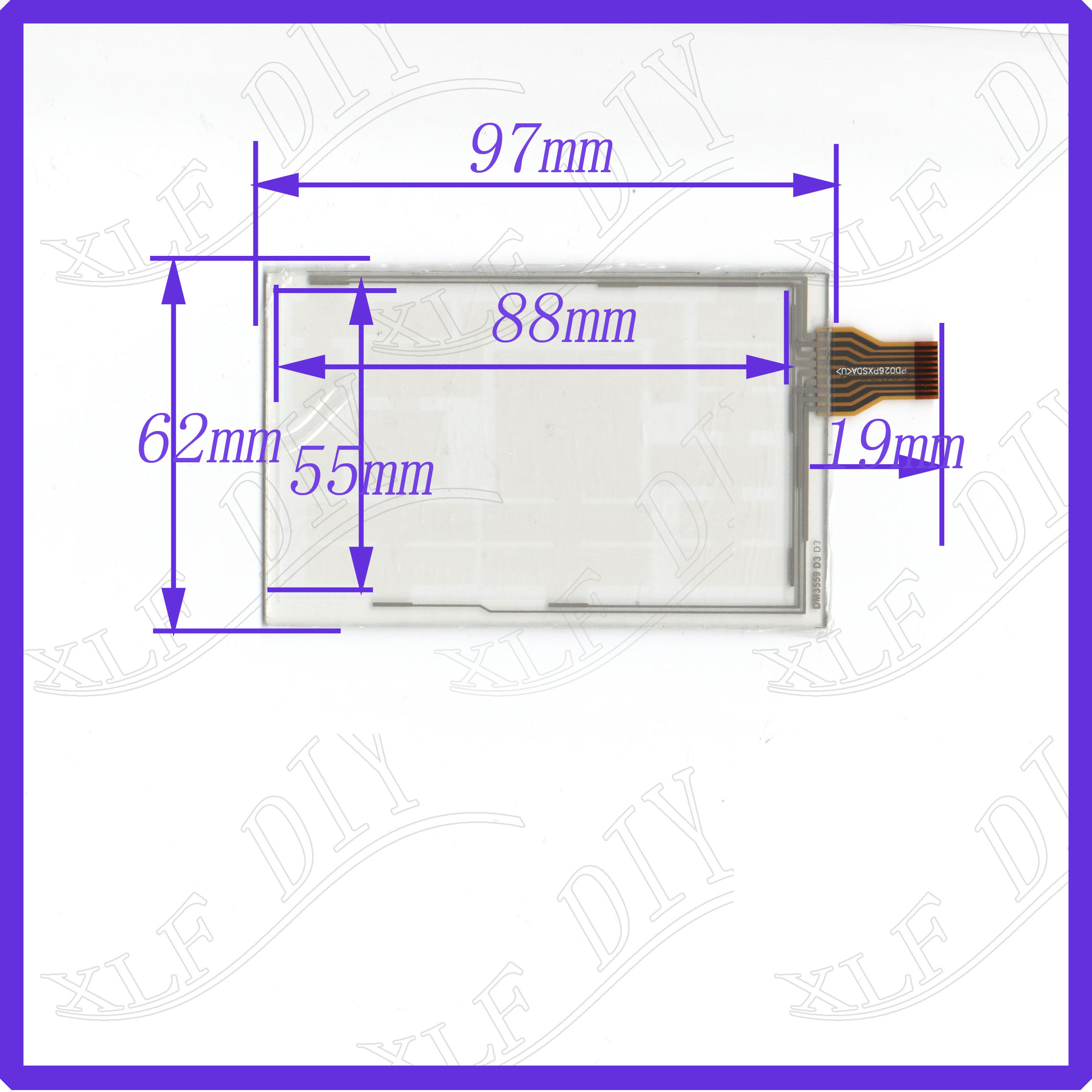 DM3559数码用屏8线97*62mm质量好灵敏度高97mm*62mm