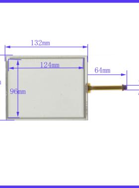 5.8寸 132mm*105mm  DVD触摸屏 手写工控外屏TP405通用屏132*105