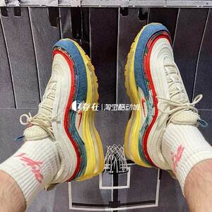 Nike/耐克 Air Max 97 男女气垫减震低帮复古跑步鞋 DV1486-162