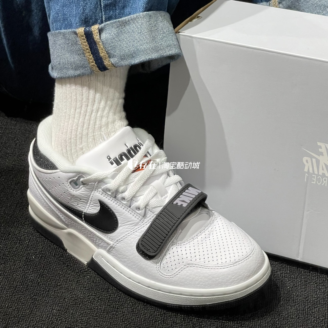 Nike/耐克男子黑白运动休闲板鞋