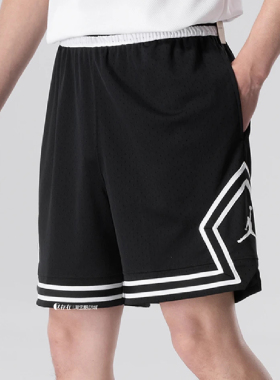 Jordan Dri-FIT Diamond黑色百搭速干透气运动五分短裤HF9911-010