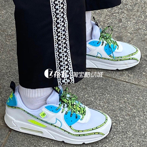 耐克AIRMAX90复古缓震休闲跑鞋