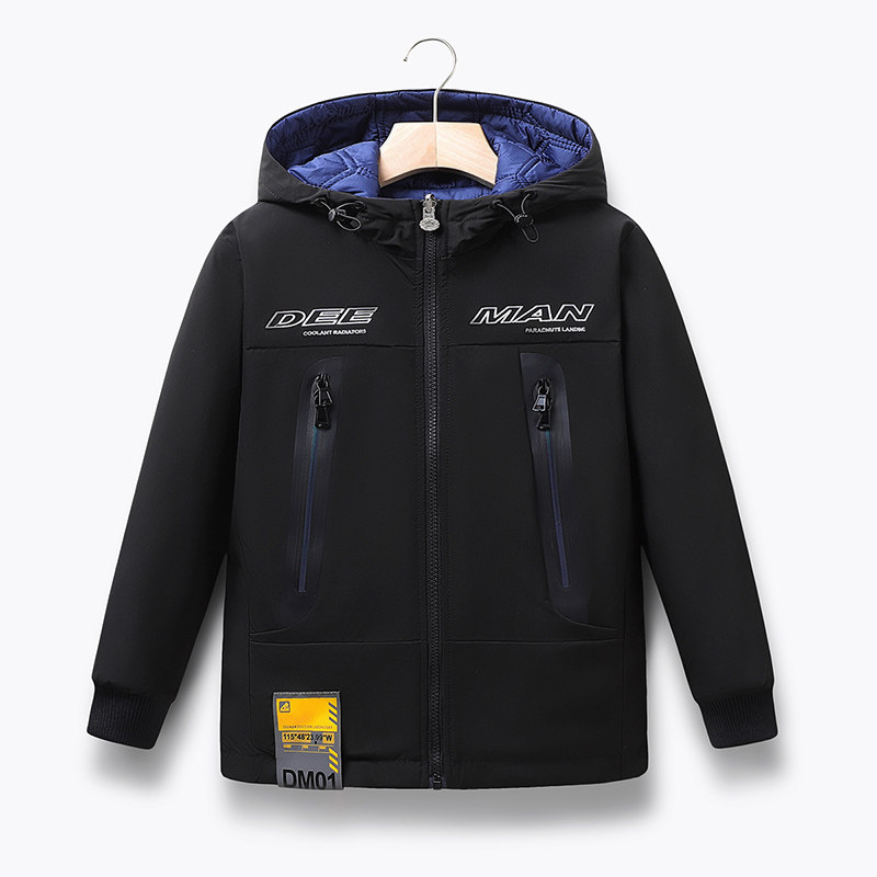 GILE男童棉衣冬装儿童羽绒棉服外套冬季加厚羽绒棉袄两面穿潮