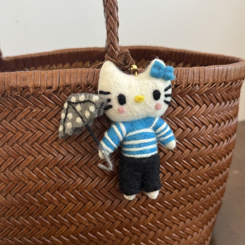 尼泊尔羊毛毡hellokitty表情包公仔挂件创意可爱包包挂饰凯蒂猫