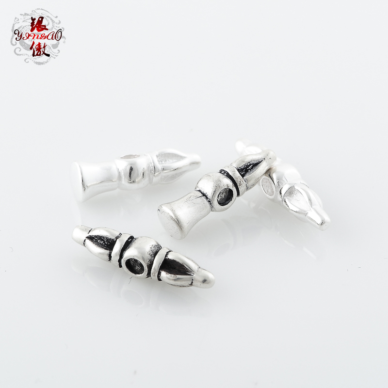 银傲 复古藏式金刚铃杵背云 佛珠星月计数器DIY配件文玩配饰