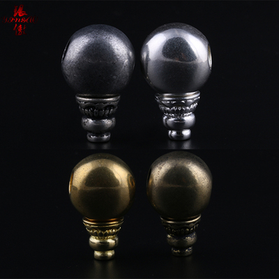 银傲 藏式光面素面佛头三通 沉香108念珠DIY文玩配饰手串琥珀配件