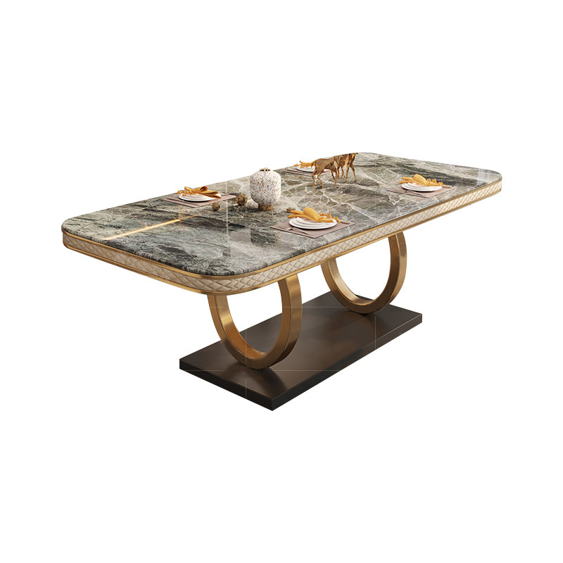 Elevate Your Space: Glossy Sintered Stone Dining Set & Chairs - Taobao product photo 5