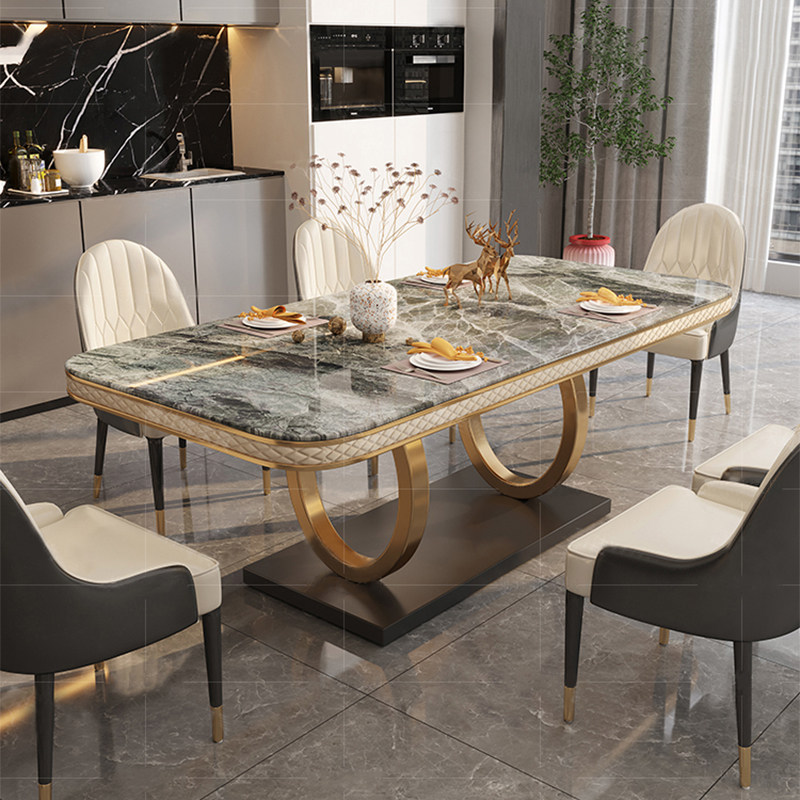 Elevate Your Space: Glossy Sintered Stone Dining Set & Chairs - Buy from Taobao, China | Shopme Agent
