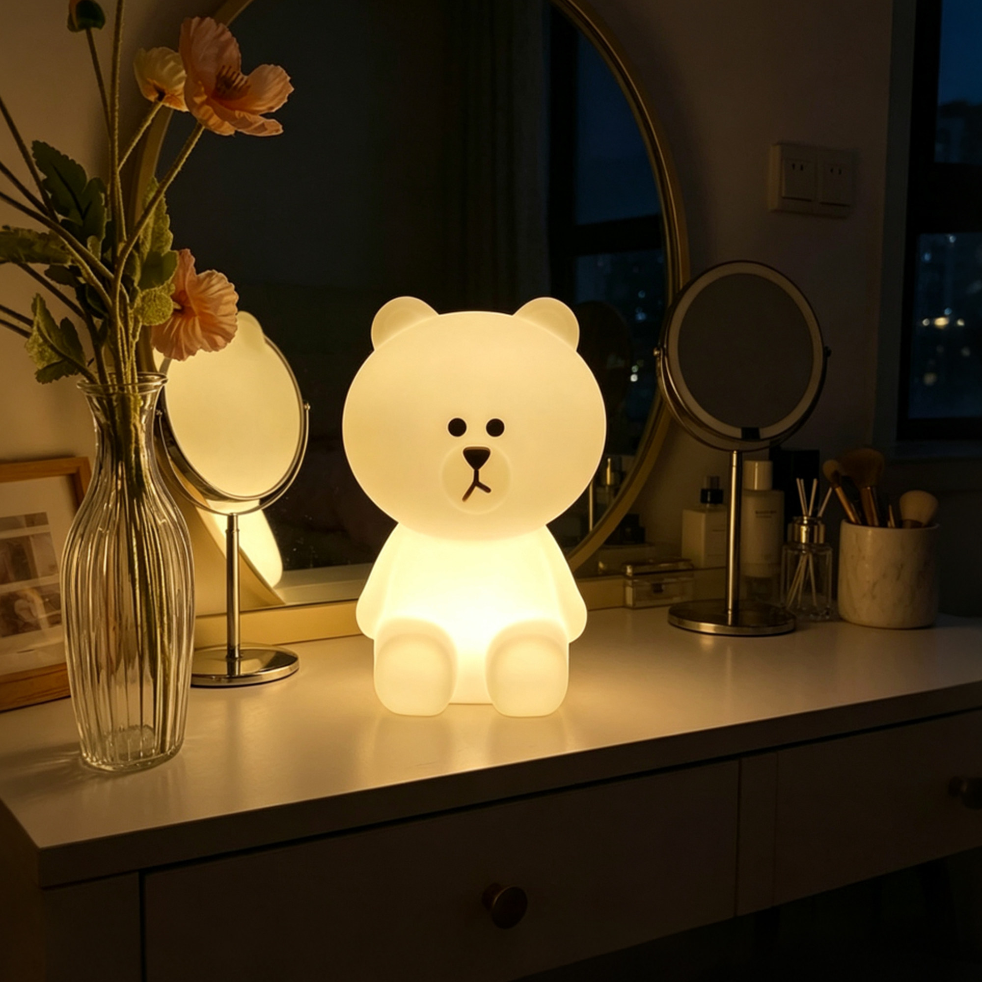 北欧风卧室温馨氛围小夜灯图片