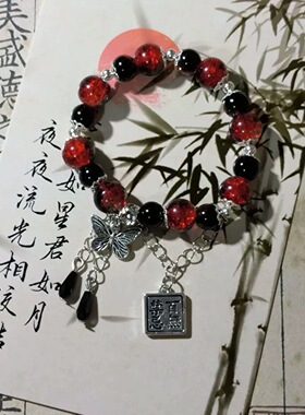 现货热销爆款中式复古平安锁手链女ins碎珠甜美手串学生搭手饰女