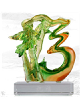 琉璃祝福摆件结婚定制礼品