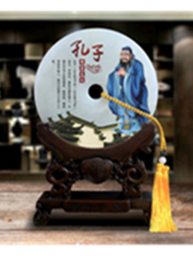 玉石平安扣办公室老师礼品可定制