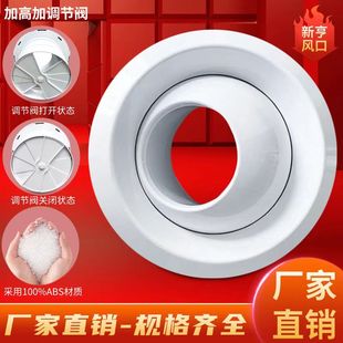 球形喷射口机场风口喷流口新风系统送出风中央空调ABS结雾管机