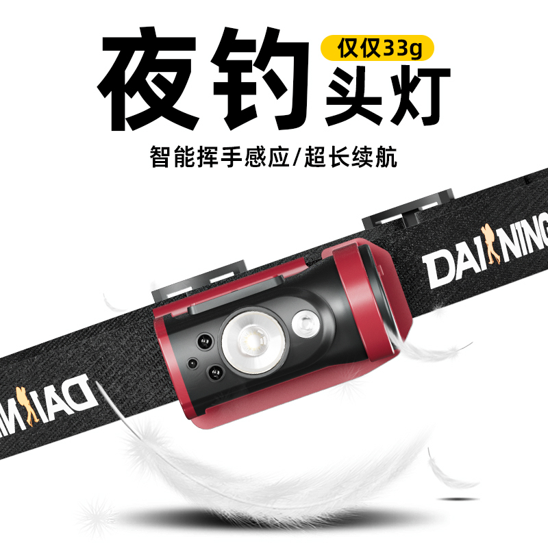 曼尔雷诺头灯轻巧便携