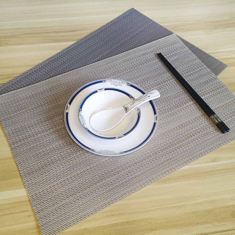 新款长方形西餐垫金色餐桌垫餐厅酒店餐具垫隔热垫盘垫碗垫可定制