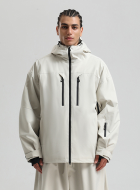 Gsousnow滑雪服男女冬户外新款宽松单板2025防风防水耐磨透气保暖