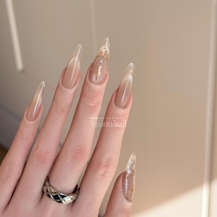 VISION 高品质猫眼纯手工定制穿戴甲美甲贴片甲型可选 圣光神谕