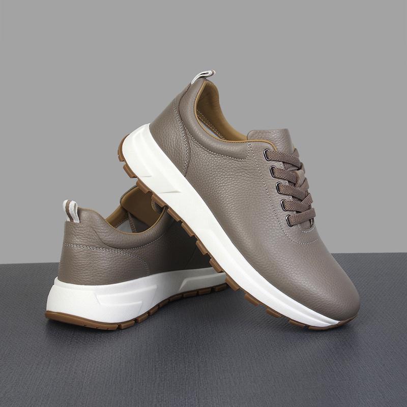 奥勒伦春季运动休闲鞋真皮厚底鞋