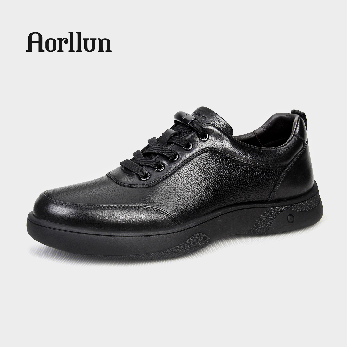 奥勒伦真皮软底男士休闲皮鞋