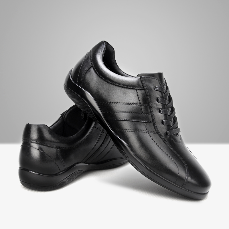 真皮男款耐磨平跟休闲皮鞋