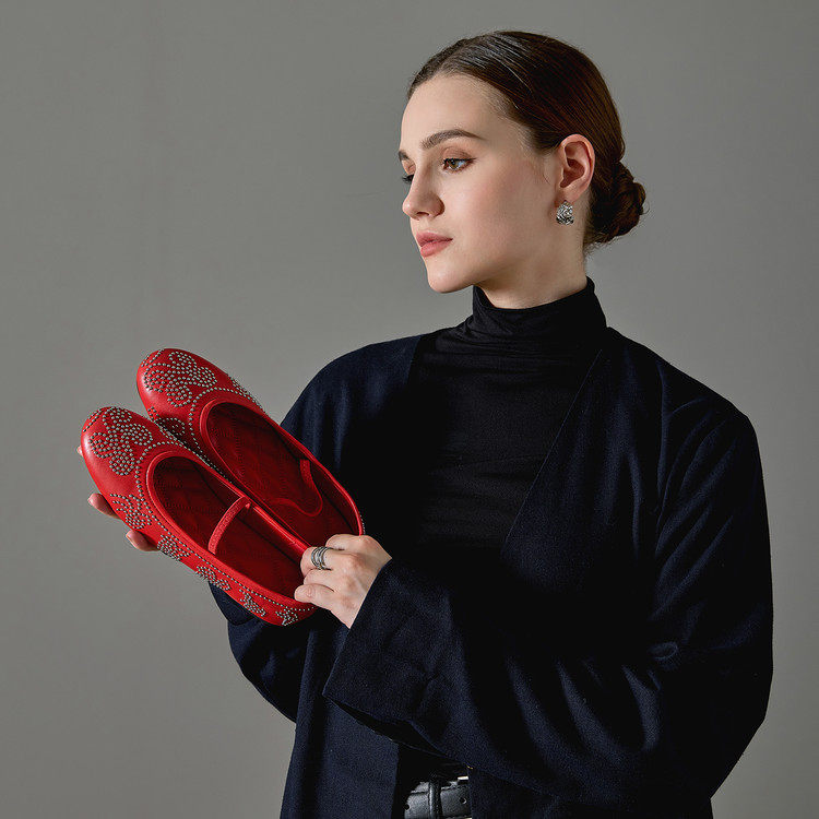 JR圆头平底橡胶羊皮玛丽珍鞋软底中国风秀气复古单鞋女日常舞蹈鞋,女鞋,玛丽珍鞋,淘宝优惠券,粉丝福利购,淘宝优惠卷