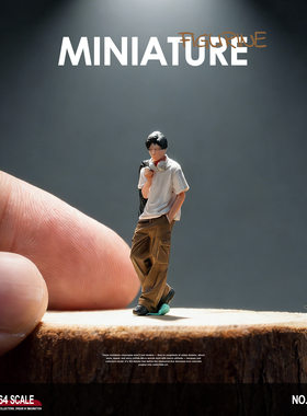 1/64行走少年工装裤甩外套人偶
