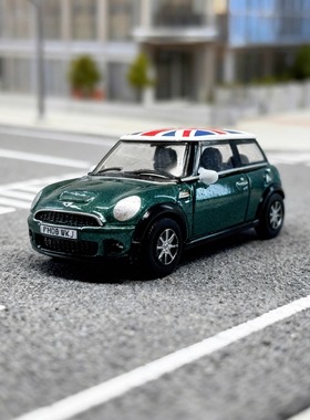 1:76宝马迷你车模minicooper甲壳虫合金仿真收藏静态汽车模型