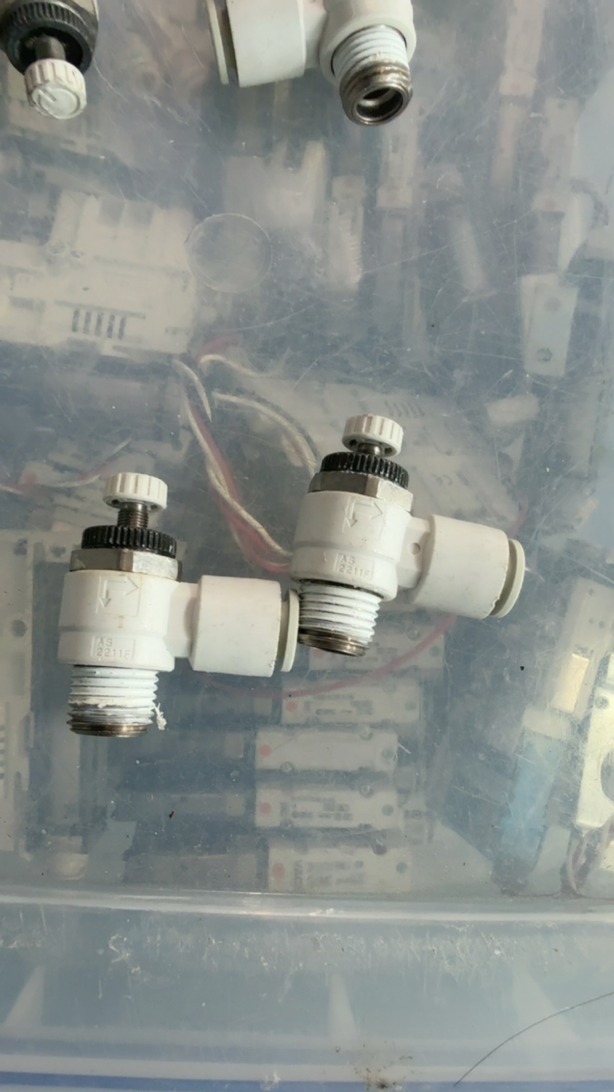 SMC 正品接头 AS2211F-02-08 调节阀 出气调节，9新