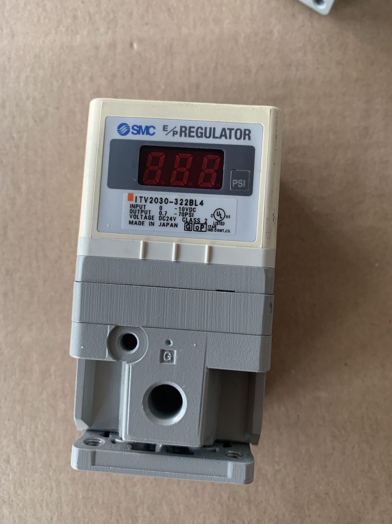 SMC ITV2030-322BL4 比例阀 原装进口 正品 9新包好