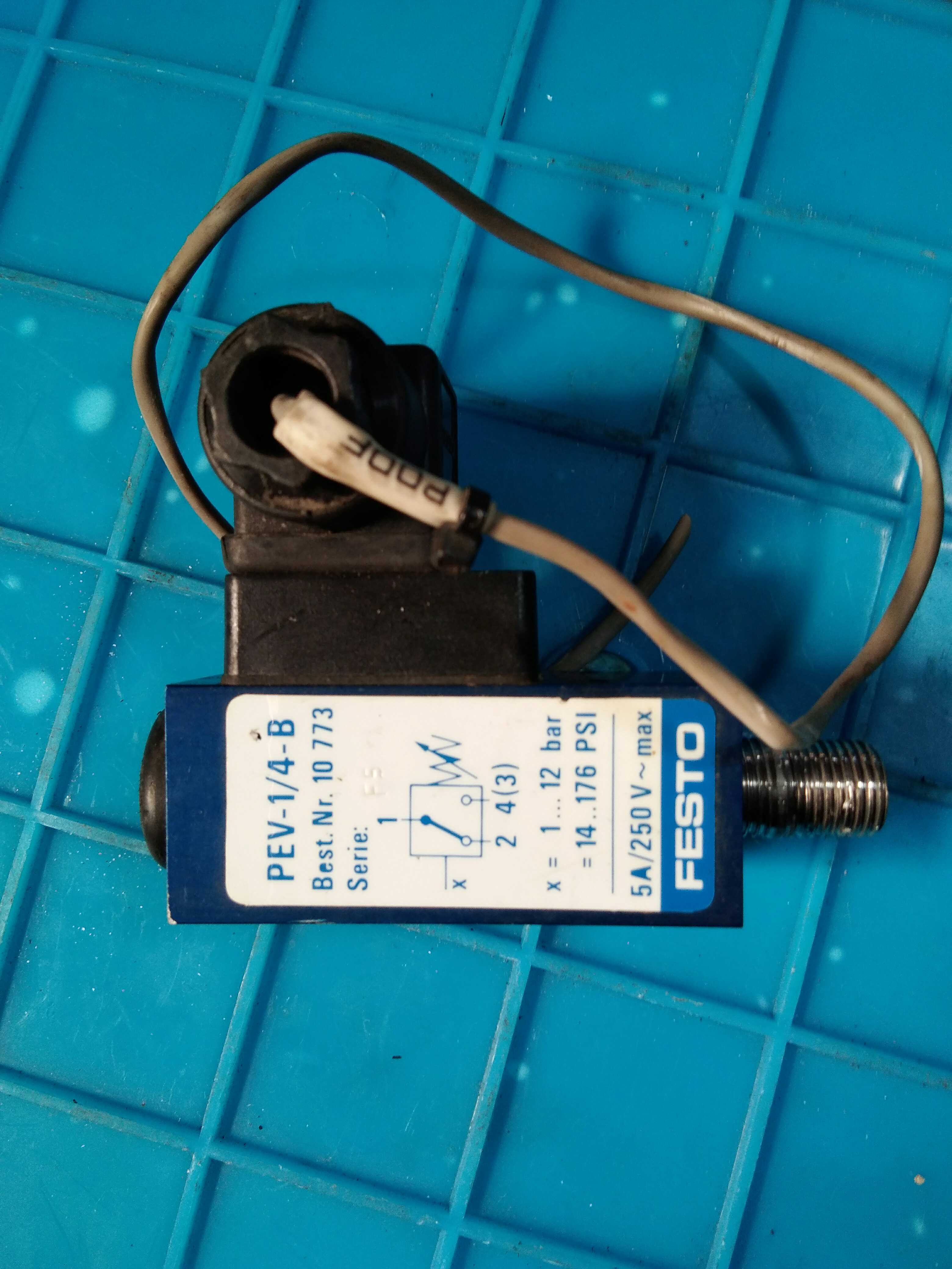 FESTO PEV-1/4-B电磁阀 220伏 拆机件 进口原装