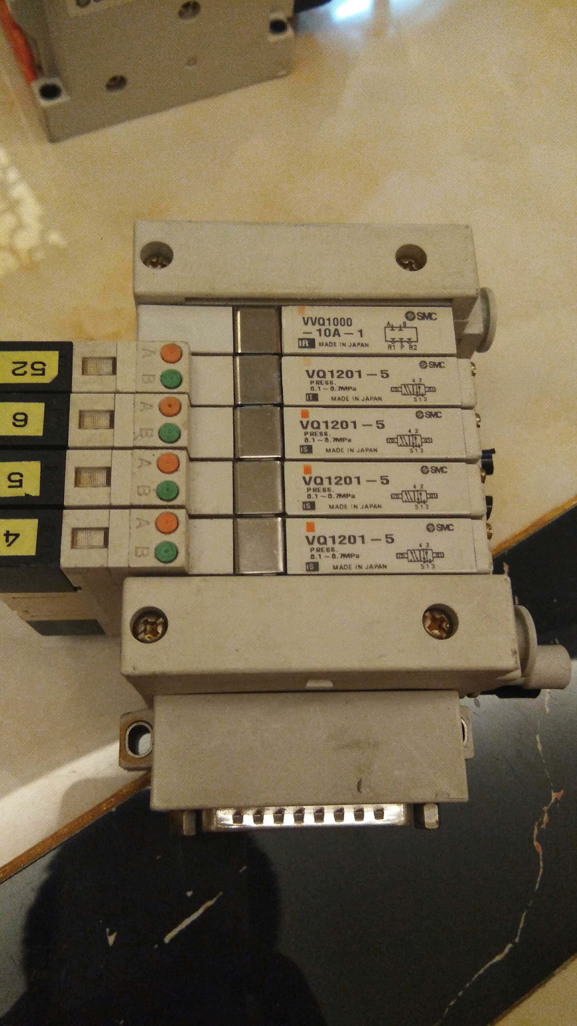 SMC VQ1201-5电磁阀 VQ1101 VVQ1000-10A 阀岛 拆机件